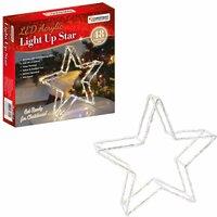 The Christmas Workshop Led Acrylic Star Lights, White