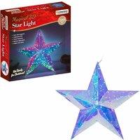 The Christmas Workshop 35Cm 3D Magic Star Light Iridescent Decoration