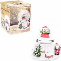 The Christmas Workshop Wind Up Snowman Snowglobe, Multi