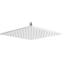 nuie Shower Heads Square LED Fixed Head 300mm - Chrome, Silver