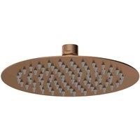 nuie Round Fixed Head 200mm Diameter - Brown, Brown