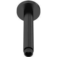 nuie Round Fixed Shower Heads Wall-Mounted Arm - Black, Black