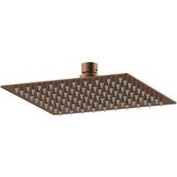 nuie Square Fixed Head 200mm Diameter - Brown, Brown