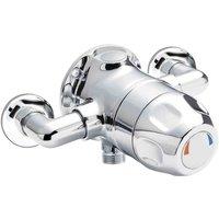nuie Commercial Exposed Sequential Shower Valve - Chrome, Silver