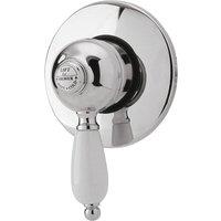 nuie Edwardian Manual Shower Valve - Chrome, Silver