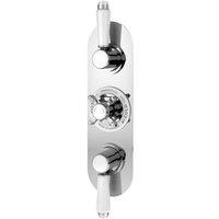 nuie Selby Traditional Triple Concealed Valve - Chrome, Silver