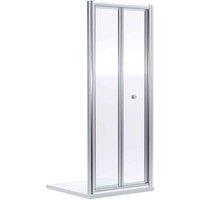 nuie Rene 1900 x 1000mm Bi-Fold Shower Door - Chrome, Silver