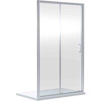nuie Rene 1900 x 1500mm Sliding Shower Door - Chrome, Silver