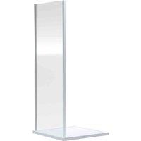 nuie Rene 1900 x 760mm Side Panel - Chrome, Silver