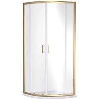 nuie Rene 1900 x 800 x 800mm Quandrant Shower Enclosure Brown, Brown