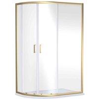 nuie Rene 1900x800x800mm Quandrant Shower Enclosure - Brown, Brown