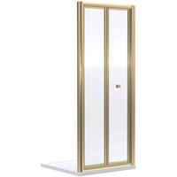 nuie Rene 1900 x 900mm Bi-Fold Shower Door - Brown, Brown