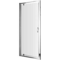 nuie 1850x700mm Pivot Shower Door, Silver