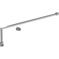 nuie Wetroom Screen Support Arm - Polished Chrome, Silver