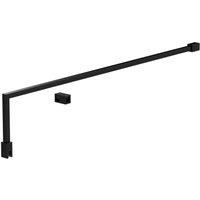 nuie Wetroom Screen Support Arm - Black, Black
