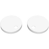nuie Matt White Toilet Seat Cover Caps (NCH198), White