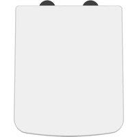 nuie Square SC Seat, QR, Top Fix, Black Caps, White