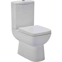 nuie Ambrose Compact Semi Flush to Wall WC, White