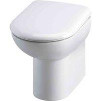 nuie Lawton Comfort Height Back To Wall Pan, White