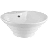nuie White Round Ceramic Basin, White