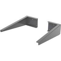 nuie Shelf Support Brackets (Pair L/R), Grey