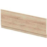 nuie 1700mm Bath Front Panel - Bleached Oak, Brown