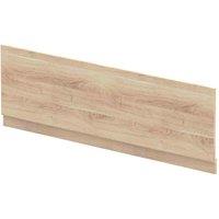 nuie 1800mm Bath Front Panel - Bleached Oak, Brown