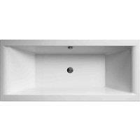 nuie Eternalite Square Double Ended Bath 1700 x 750mm, White