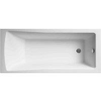 nuie Eternalite Square Single Ended Bath 1800 x 800mm, White