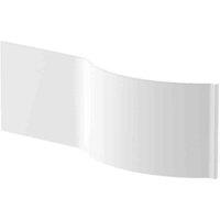 nuie 1500mm P Shaped Front Panel, White