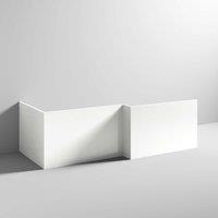 nuie Shower Bath End Panel (700mm) - White, White