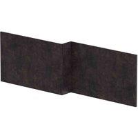 nuie Shower Bath Front Panel (1700mm) - Metallic Slate, Grey