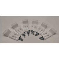 nuie Bath Panel Clips x 6 and Screws, White