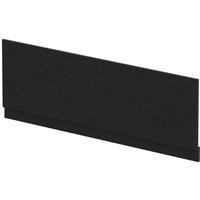 nuie Straight Front Panel & Plinth (1700mm) - Charcoal Black, Black