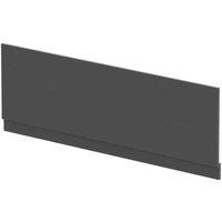 nuie Straight Front Panel & Plinth (1700mm) - Graphite Grey, Grey