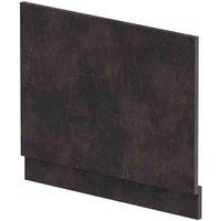 nuie Straight End Panel & Plinth (700mm) - Metallic Slate, Grey