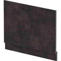 nuie Straight End Panel & Plinth (750mm) - Metallic Slate, Grey