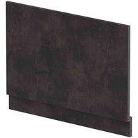 nuie Straight End Panel & Plinth (800mm) - Metallic Slate, Grey