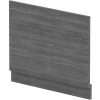 nuie Straight End Panel & Plinth (700mm) - Anthracite, Grey