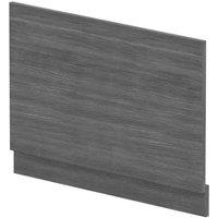 nuie Straight End Panel & Plinth (800mm) - Anthracite, Grey
