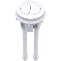 nuie Matt White Cistern Push Button, Brown