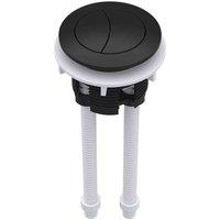 nuie Matt Black Cistern Push Button, Black