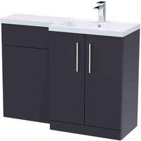 nuie Arno 1100mm Right Hand Combination - Soft Black, Black
