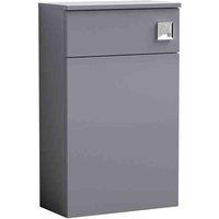 nuie 500mm WC Unit - Satin Grey, Grey