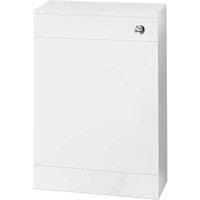 nuie 500mm WC Unit Including Concealed Cistern - White, White