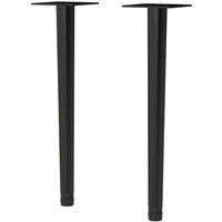 nuie Wall Hung Vanity Decorative Leg Set - Black, Black