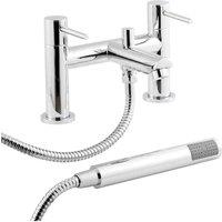 nuie Series 2 Bath Shower Mixer w/ Shower Kit & Bracket - Chrome, Silver