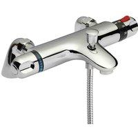 nuie Reef Thermostatic Bath Shower Mixer - Chrome, Silver