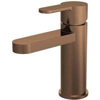 nuie Arvan Mono Basin Mixer (Push Button Waste) - Brushed Bronze, Brown