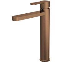 nuie High Rise Mono Basin Mixer - Brushed Bronze, Brown